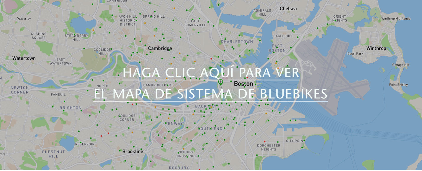 Mapa de BLUE bikes